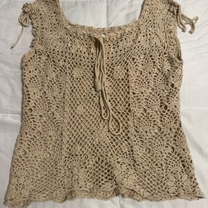 Sand Hand Crochet Women’s Top